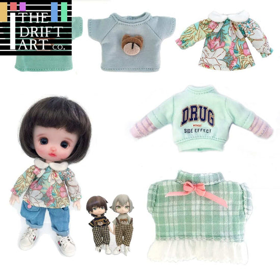 Clothes - Bear Long Sleeve Shirt For 1:12 BJD doll OB Obitsu 11 Ymy Toy
