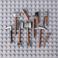 Military SWAT Weapon Shovel Arms Farm Tools Soldier Army Building Blocks Toy DIY