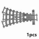 Train Rail Curve Fork Tracks R56 R72 R88  for Lego Kit Train Building Blocks Set