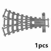 Train Rail Curve Fork Tracks R56 R72 R88  for Lego Kit Train Building Blocks Set