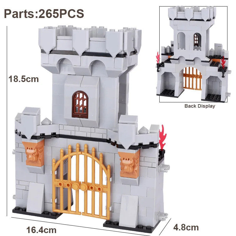 MOC Medieval Military Castle Siege Weapons War Army Knights For LEGO Building Blocks Set