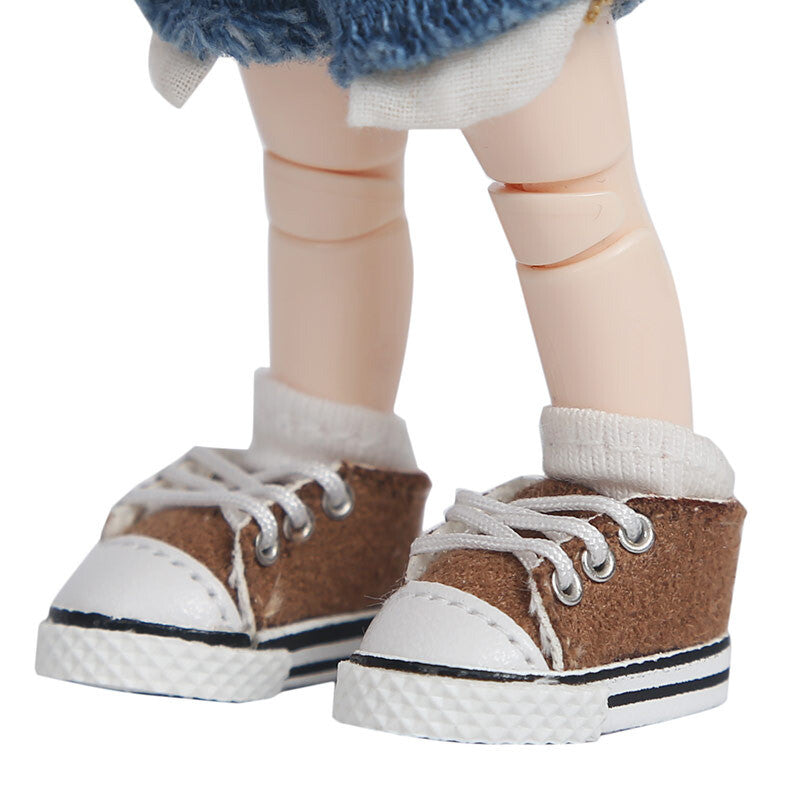 Accessories - Casual canvas Laces shoes For 1:12 BJD doll OB Obitsu 11 Ymy Toy