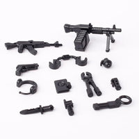 Military MOC SWAT Gun Weapon Box Container Headset Building Blocks Brick Toy DIY
