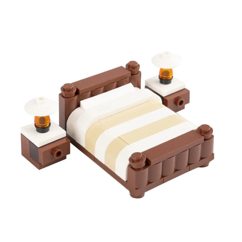 MOC City House Furniture Piano TV Sofa Parts for Lego Sets Building Blocks Set