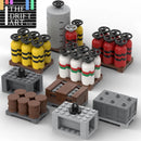 MOC Fuel Gas Tank Wine Barrels Forklift For LEGO Building Blocks Set