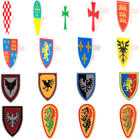 Medieval Military Army Soldier Shield Helmet For LEGO Building Blocks Brick Toy