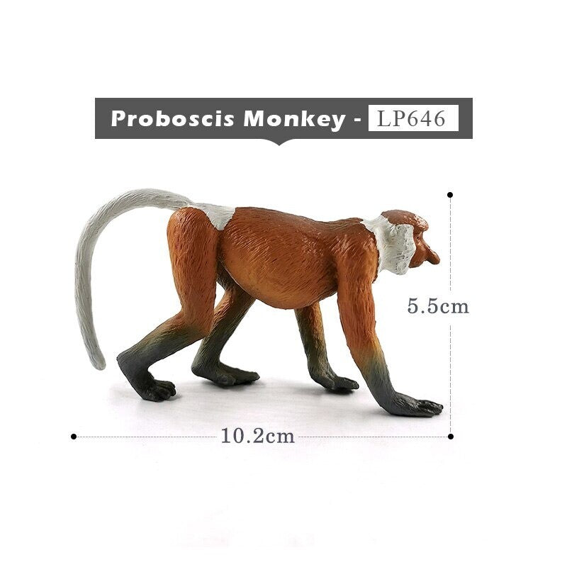 1pc Wolf Deer Leopard Alpaca Koala Antelope Animal Miniature Art Toy Figure Doll