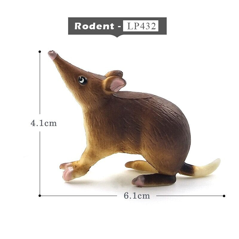 1pc Rodent Mouse Rat Animal Miniature Garden Craft  Home Art Toy Figure Doll DIY