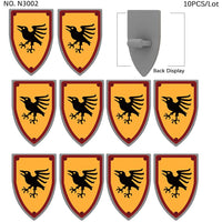 Medieval Military Knights Shields Middle Age For LEGO Building Blocks Brick Toy
