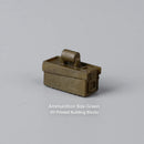 Military Weapon WW2 Green Gas Mask German Army Soldiers Building Blocks Toy DIY