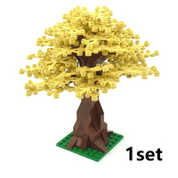 City Tree Green Bush Garden MOC Flower Grass for Lego Building Blocks Sets DIY