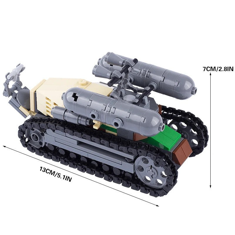 WW2 Military Tank Army Soldier Vehicle Car For LEGO Building Blocks Brick Toy