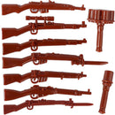 Military Soldier MOC WW2 Gun Arms 98K PPSH For LEGO Building Blocks Brick Toy