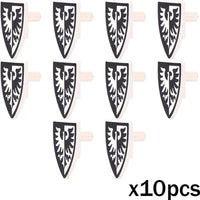 Medieval Military Army Soldier Shield Helmet For LEGO Building Blocks Brick Toy