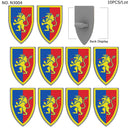 Medieval Military Knights Shields Middle Age For LEGO Building Blocks Brick Toy