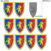 Medieval Military Knights Shields Middle Age For LEGO Building Blocks Brick Toy