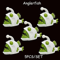 MOC Animal Anglerfish Dragon Midnight Zone Fish for LEGO Sets Building Block Set