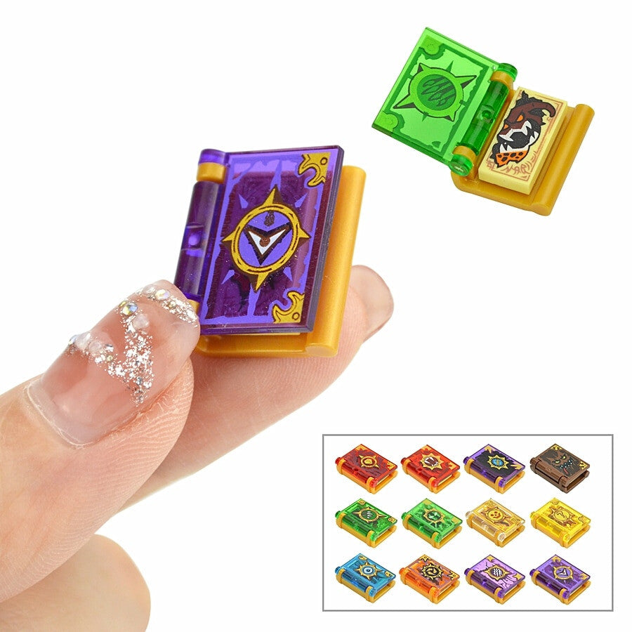 12pcs Magic Books Fantasy Wizard Witch City Building Blocks Bricks Toy DIY