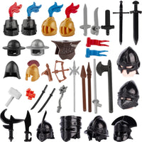 Medieval Military Castle Rider Knights Soldier For LEGO Building Block Brick Toy