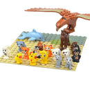 City Animals Cute Dog Sheep Chicken goat pig Cow for LEGO Building Blocks Sets