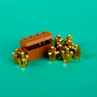 Treasure Pirate Map MOC Jewels Gold Ore Silver For Lego Building Block Brick Set
