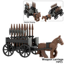 City Animals Ancient Egyptian Carriage Horse Wagon for LEGO Building Blocks Sets