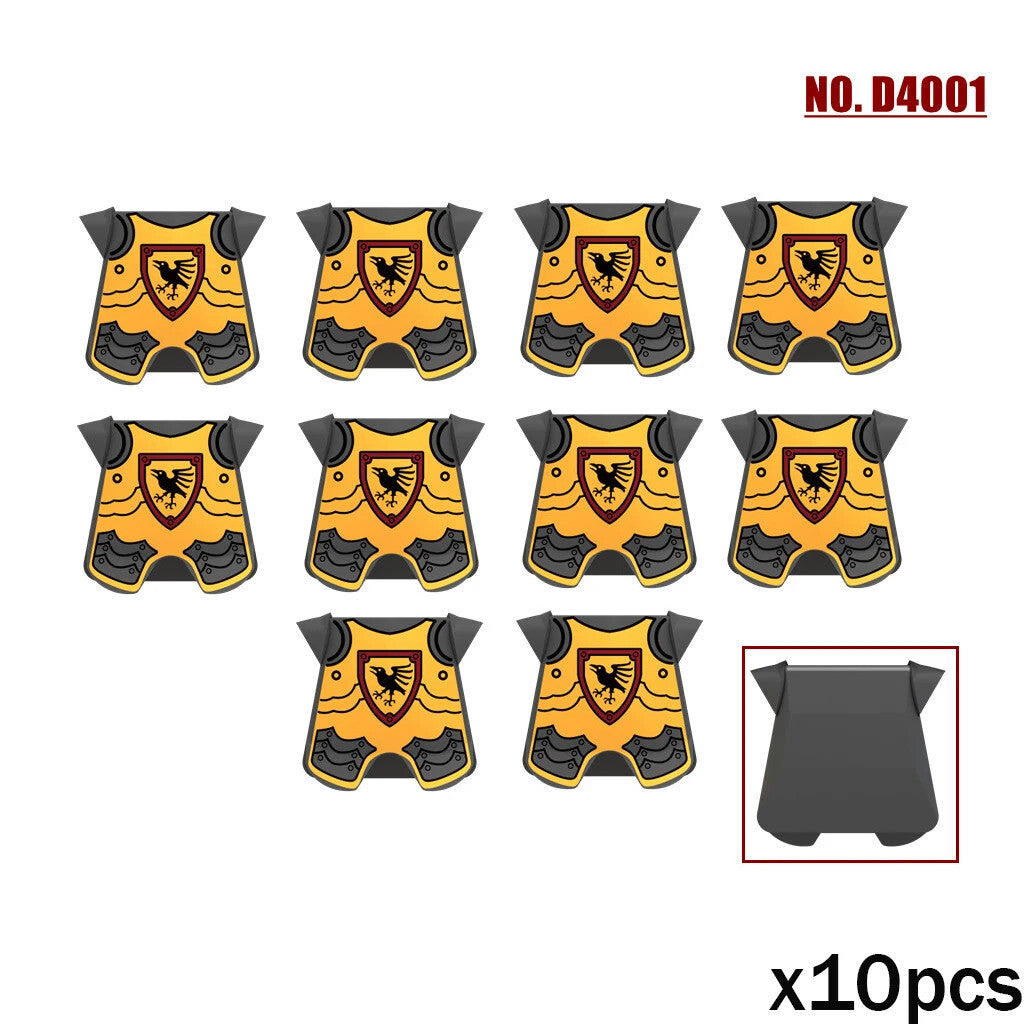 Medieval Military Army Soldier Shield Helmet For LEGO Building Blocks Brick Toy