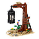 MOC Notice Board Bonfire Stove Medieval Town Street For LEGO Building Blocks Set