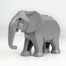1pc MOC Elephant City Short Long Tusk Animals for LEGO Building Blocks Sets DIY