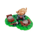 MOC Notice Board Bonfire Stove Medieval Town Street For LEGO Building Blocks Set