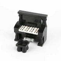 MOC City House Furniture Piano TV Sofa Parts for Lego Sets Building Blocks Set
