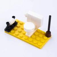 MOC City House Furniture Piano TV Sofa Parts for Lego Sets Building Blocks Set