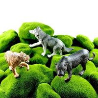 1pc Wolf Deer Leopard Alpaca Koala Antelope Animal Miniature Art Toy Figure Doll