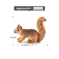 1pc Lizard Centipede Snake Squirrel Jungle Animal Miniature Art Toy Figure Doll