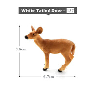 1pc Okapi Sheep Deer Crocodile Lynx Koala Animal Miniature Art Toy Figure Doll
