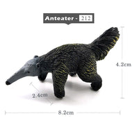 1pc Badger Wolverine Anteater Beaver Animal Miniature Art Toy Figure Doll DIY