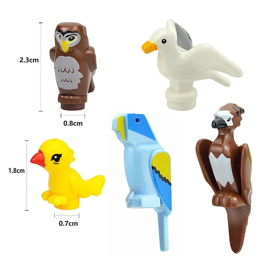 City Animals Cute Dog Sheep Chicken goat pig Cow for LEGO Building Blocks Sets