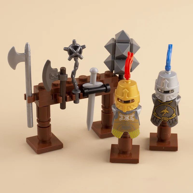 MOC Medieval Military Castle Siege Weapons War Army Knights For LEGO Building Blocks Set