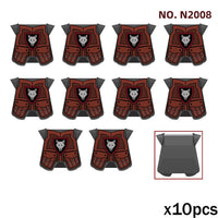 Medieval Military Army Soldier Shield Helmet For LEGO Building Blocks Brick Toy