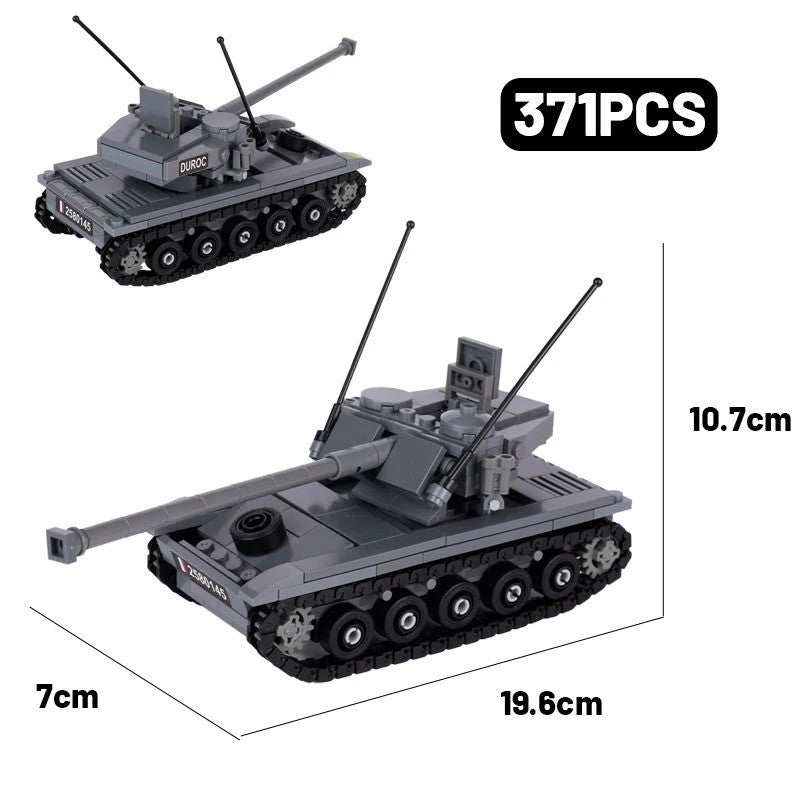 WW2 Military Tank Army Soldier Vehicle Car For LEGO Building Blocks Brick Toy