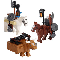 MOC Notice Board Bonfire Stove Medieval Town Street For LEGO Building Blocks Set