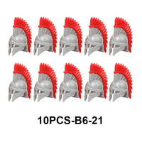 Medieval Military Army Soldier Shield Helmet For LEGO Building Blocks Brick Toy
