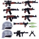 Military Soldier MOC WW2 Gun Arms 98K PPSH For LEGO Building Blocks Brick Toy