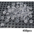 450pcs Round 1x1 Flat Studs 98138 for Lego MOC Building Blocks Brick Toy DIY