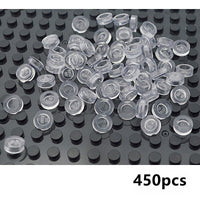 450pcs Round 1x1 Flat Studs 98138 for Lego MOC Building Blocks Brick Toy DIY