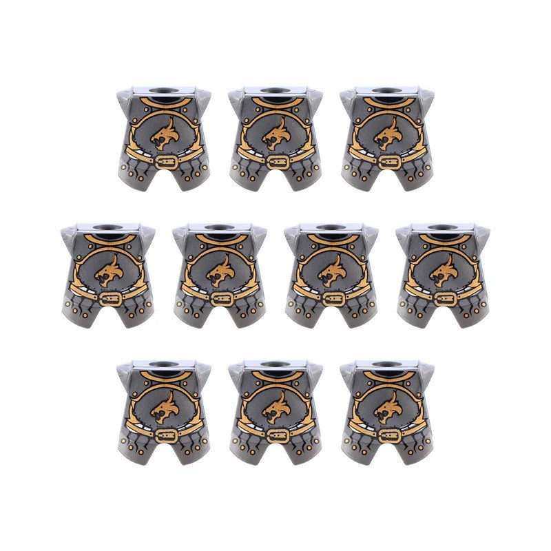 Medieval Military Knights Wolf Shield Armor For LEGO Building Blocks Brick Toy