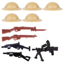 Military Soldier MOC WW2 Gun Arms 98K PPSH For LEGO Building Blocks Brick Toy