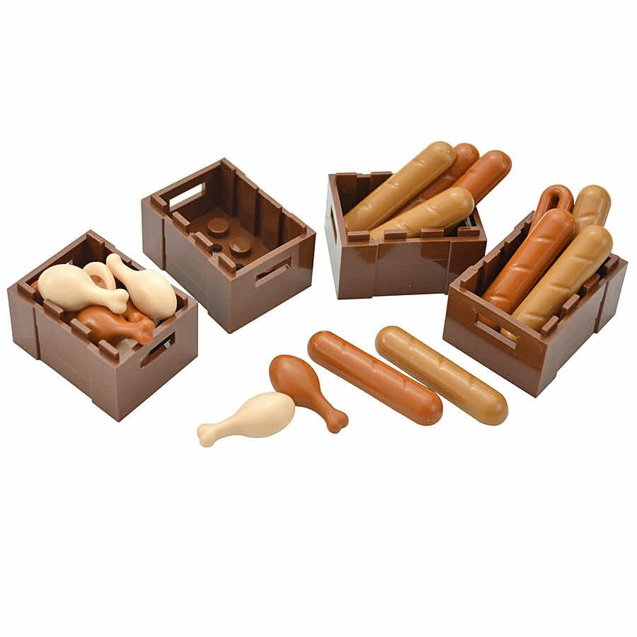 City Food Hamburger Fries Cake Chocolate Pizza  for Lego Building Blocks Set DIY 17 | The Drift Art Co.