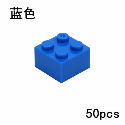 50pcs 2x2 Thick Brick 3003 Educational Building Block Bricks Toy DIY - 18 Colors