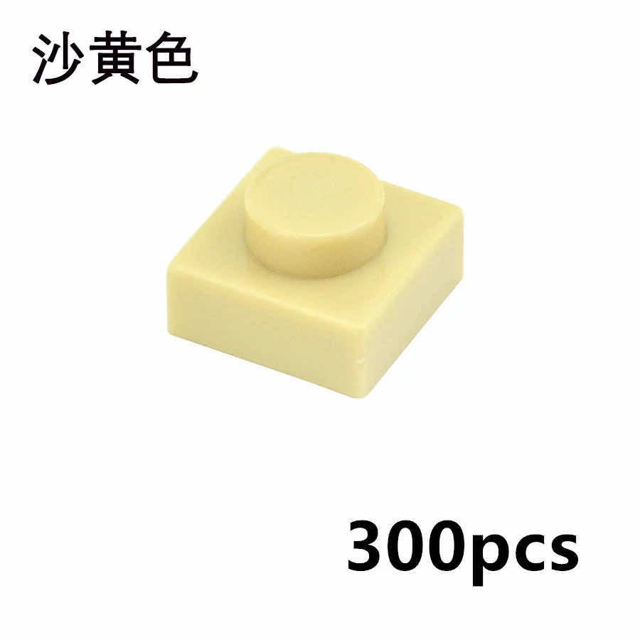 300pcs Thin 1x1 Dots 3024 DIY for Lego Kits Wall bricks Building Blocks Set